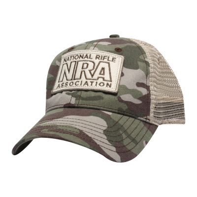 nra camo trucker cap
