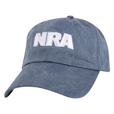 NRA Antique Blue Denim Hat