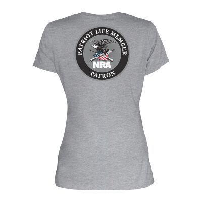 nra patriot life member women s pocket t shirt