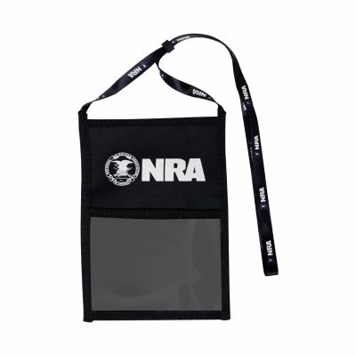 nra badge holder neck wallet