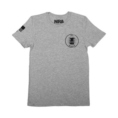 NRA Patriot Life Member Gray T-Shirt