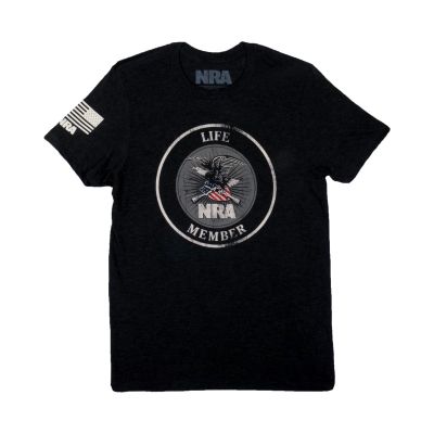 NRA Patriot Life Member Black T-Shirt