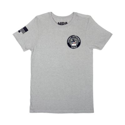 NRA Patriot Life Member Patron Gray T-Shirt
