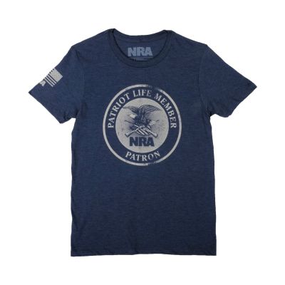 NRA Patriot Life Member Patron Navy T-Shirt