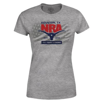 ladies gray flag houston tee