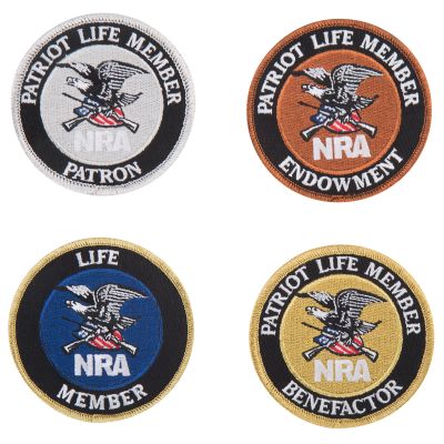 nra patriot life member patches