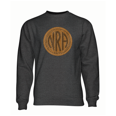 nra leather print pullover
