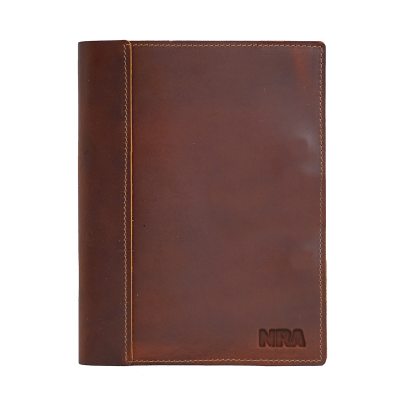 nra large leather composition notebook