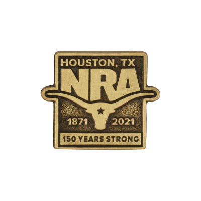 houston lapel pin brass