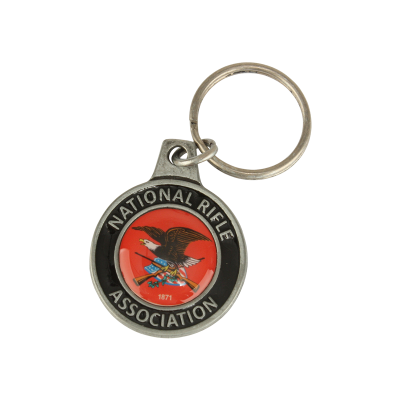nra key chain silver