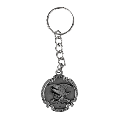nra pewter key chain